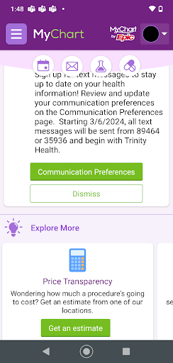 Trinity Health MyChart