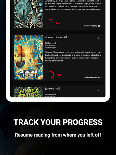 Comic Reader CBR, CBZ & PDF