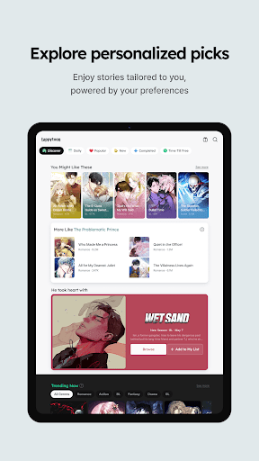 Tappytoon Manhwa & Novels