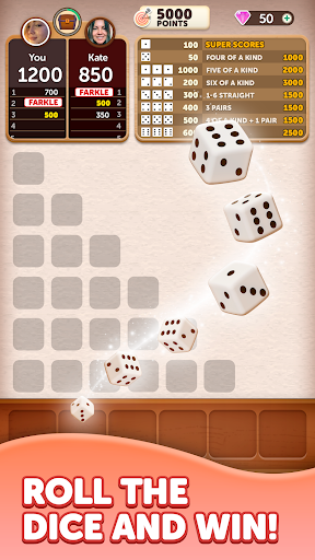 Farkle Dice Roll