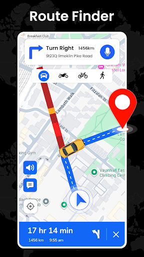 GPS Navigation: Live Maps View