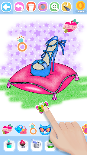 Glitter Beauty Coloring Pages