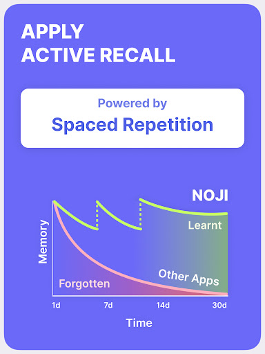 Noji – Flashcards study app