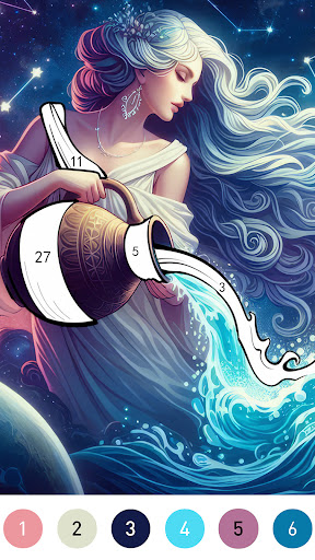 Fantasy Color By Number Game
