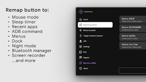 tvQuickActions Pro