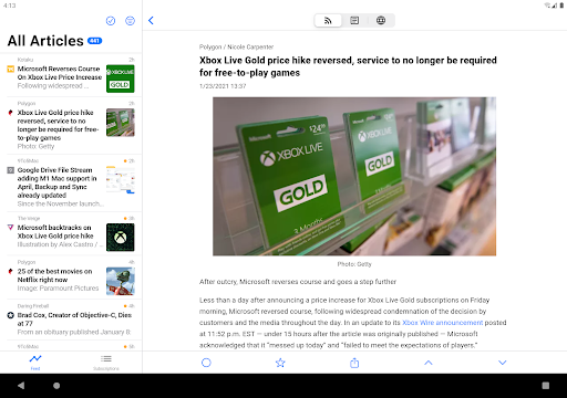 Fluent Reader Lite - RSS Clien