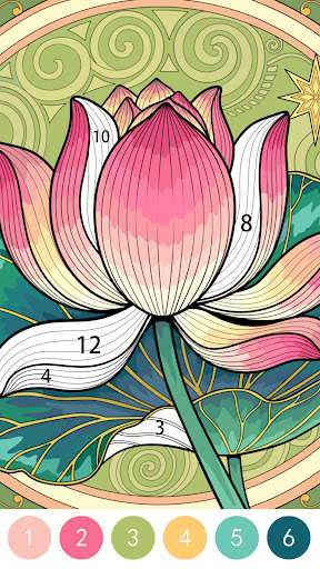 Tangle Color by Number Book