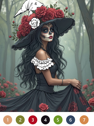 Macabre Color Paint By Number