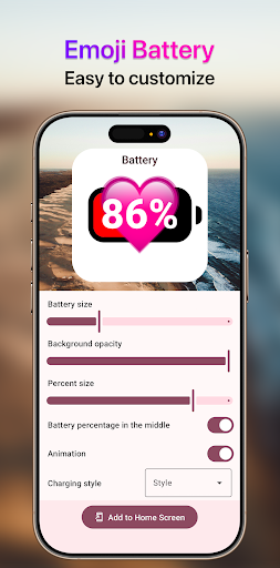 Emoji Battery Widget