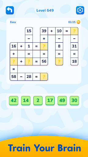Math Crossword — Number puzzle