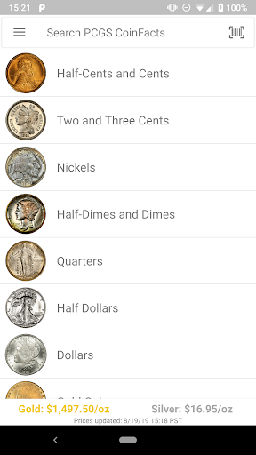 PCGS CoinFacts - U.S. Coin Val