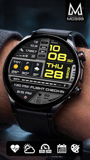 MD339 Digital watch face