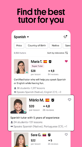 Preply: Language lessons