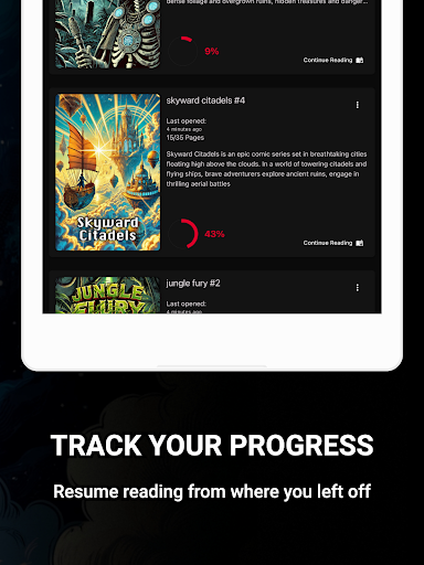 Comic Reader CBR, CBZ & PDF
