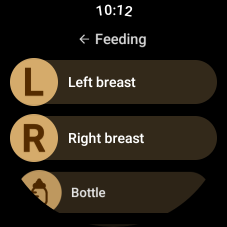 Baby tracker - feeding, sleep