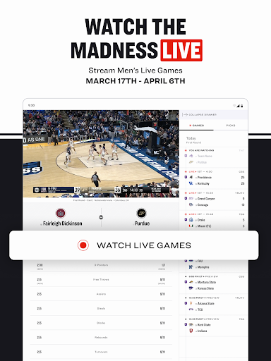 NCAA March Madness Live