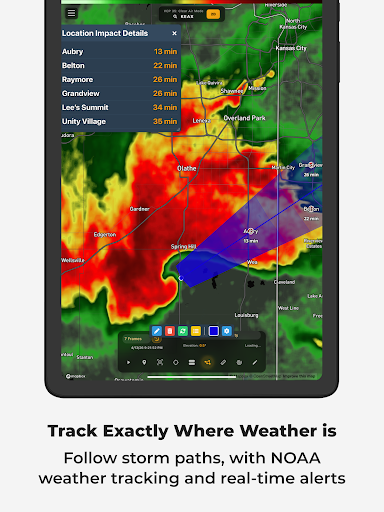 RadarOmega: Doppler Radar App