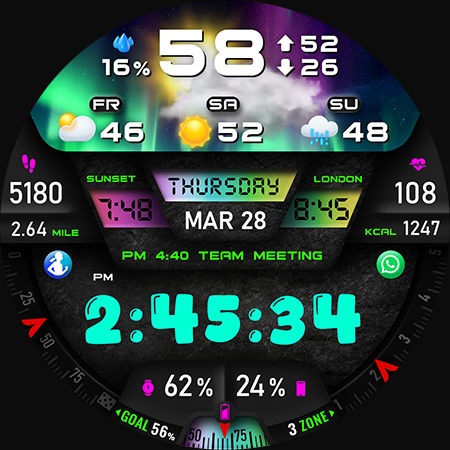 PER27 Digital Watch Face
