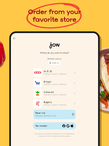 Jow - easy recipes & groceries