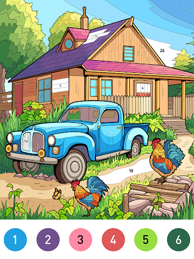 Country Farm Coloring Book
