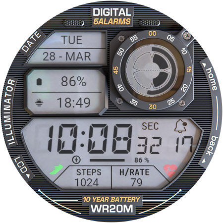 ILLUMINATOR Digital Watch face