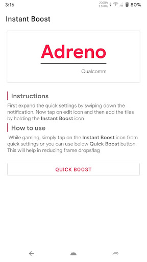 Instant Boost : Addon