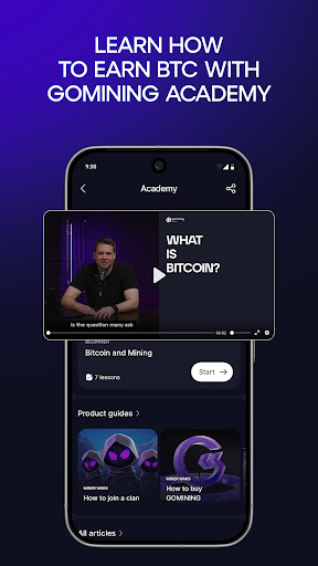 GoMining: Mining, Using BTC