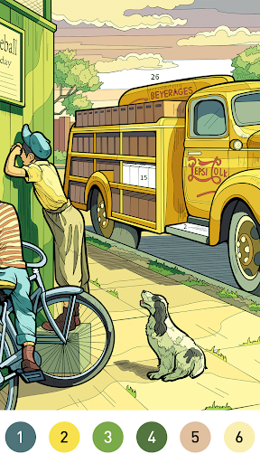 Nostalgia Color by number game