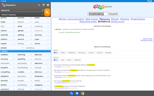 RhymeZone Rhyming Dictionary