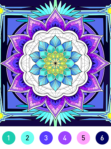 Mandala Color by Number Book