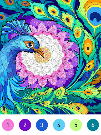 Mandala Color by Number Book
