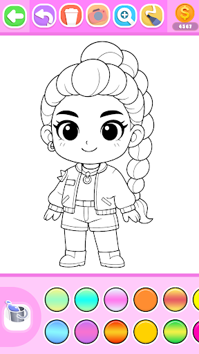 Princess Coloring Book Glitter