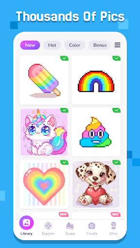 Pixel Coloring-Color by number