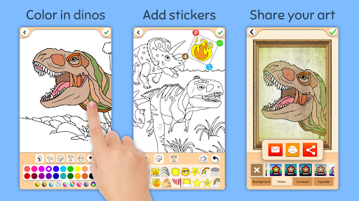 Dino Coloring Game