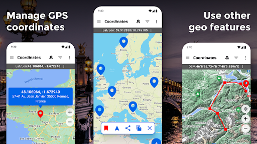 GPS Coordinates Locator Map