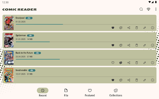 Comic Book Reader (cbz/cbr)