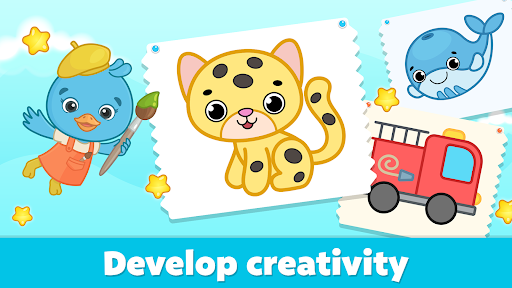 Coloring for Kids: Drawing 2-6