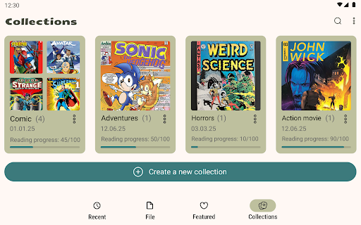 Comic Book Reader (cbz/cbr)