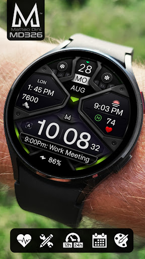 MD326 3D Modern Watch Face