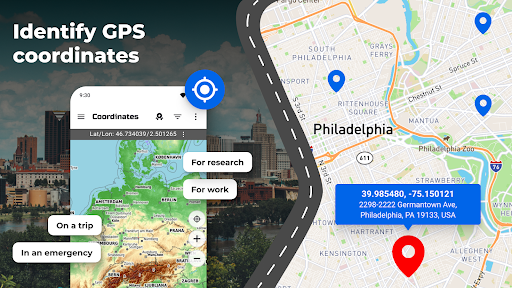 GPS Coordinates Locator Map