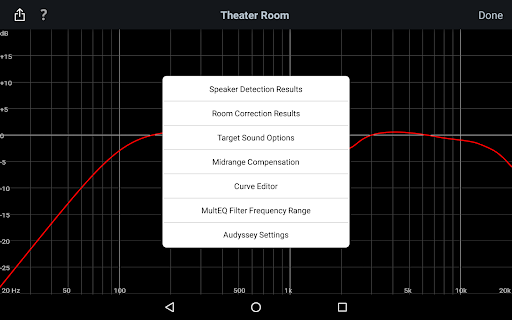 Audyssey MultEQ Editor app