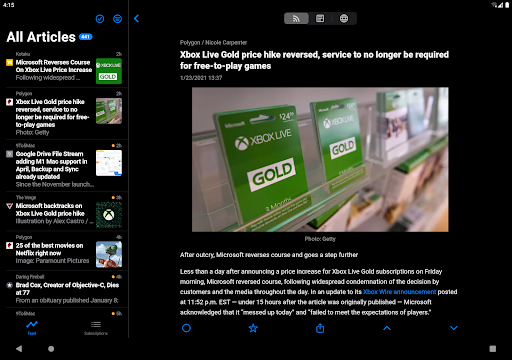 Fluent Reader Lite - RSS Clien