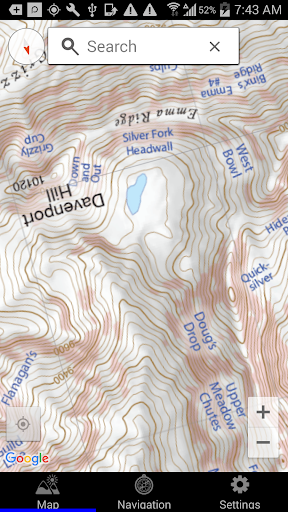 Wasatch Backcountry Skiing Map