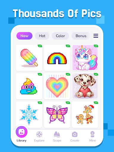 Pixel Coloring-Color by number