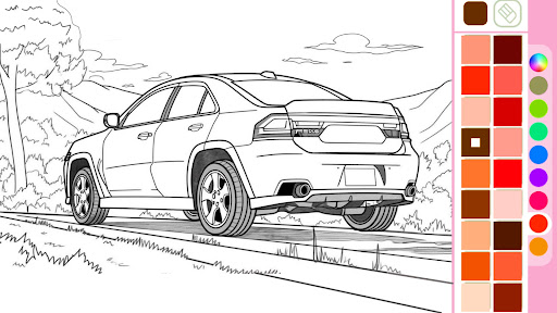 Car coloring games - Color car