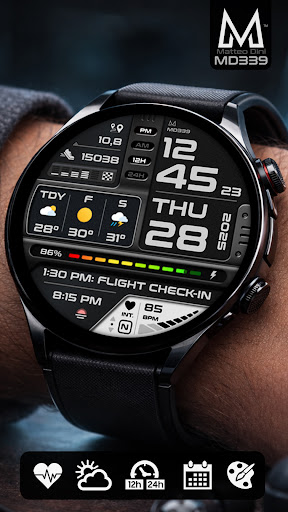 MD339 Digital watch face