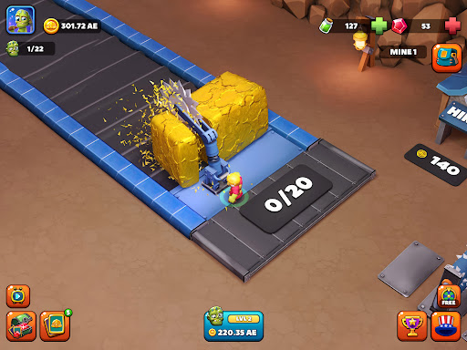 Idle Zombie Miner: Gold Tycoon