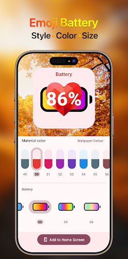 Emoji Battery Widget