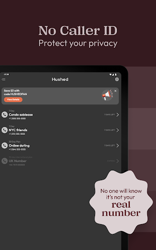 Hushed: US Second Phone Number