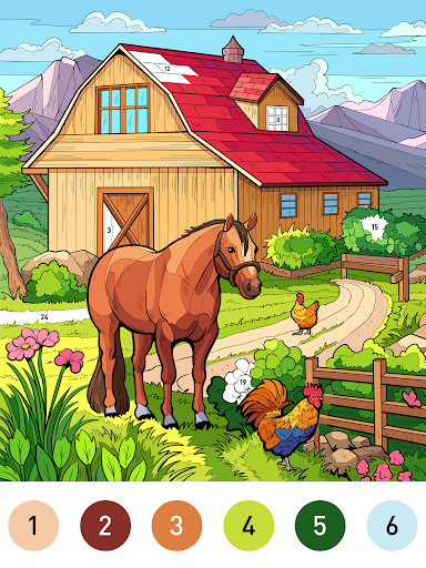 Country Farm Coloring Book